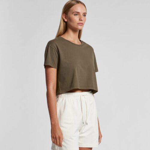 Wo's Faded Crop Tee - Image 2