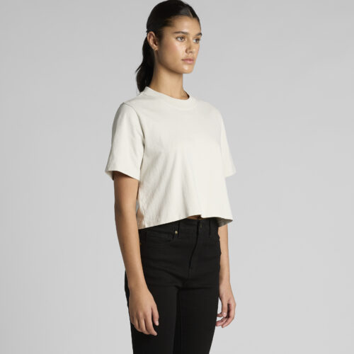 Wo's Heavy Faded Crop Tee - Image 2