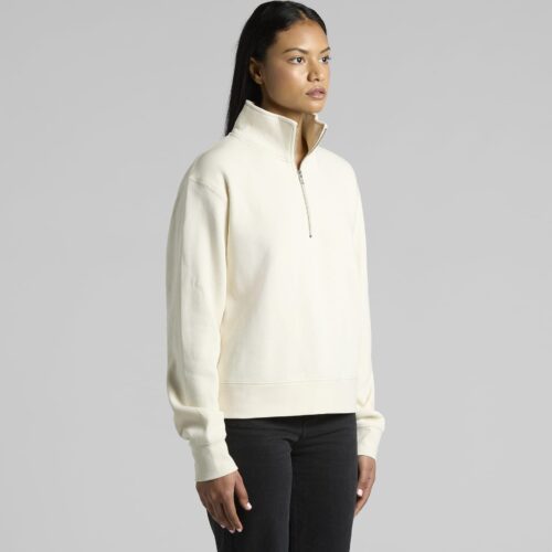 Wo's Half Zip Crew - Image 2