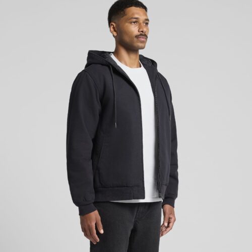 Canvas Bomber Hood Jacket - Image 2