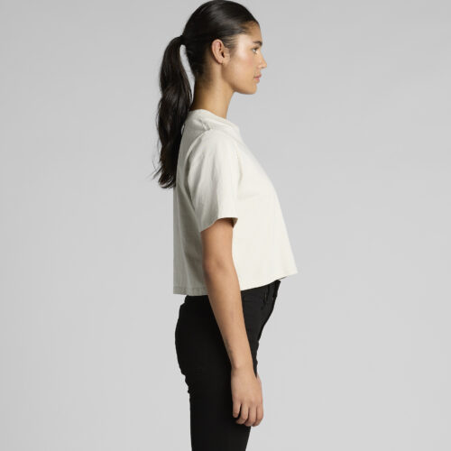 Wo's Heavy Faded Crop Tee - Image 3