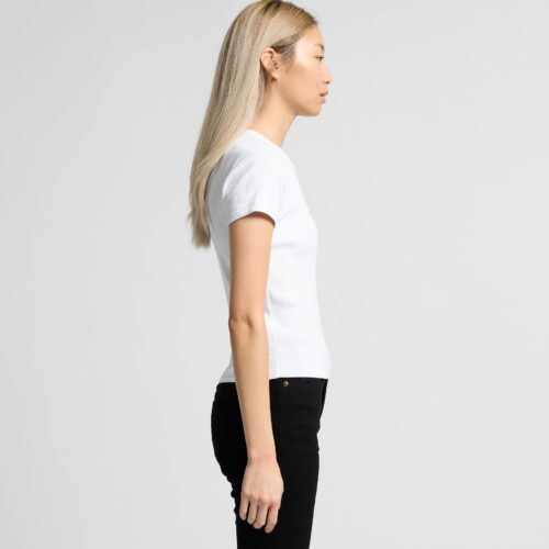 Wo's Organic Rib Tee - Image 3