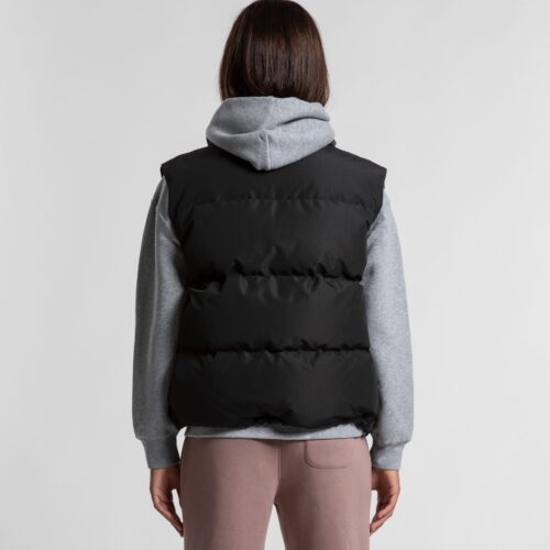 Wo's Puffer Vest Black - Image 4