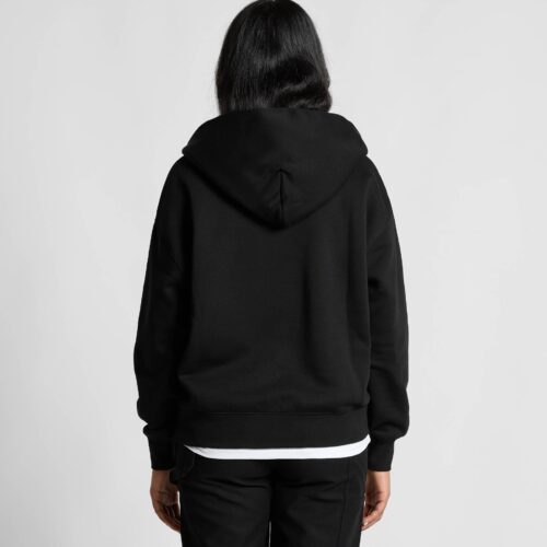 Wo's Relax Half Zip Hood Black - Image 4