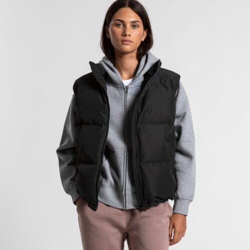 Wo's Puffer Vest Black - Image 5