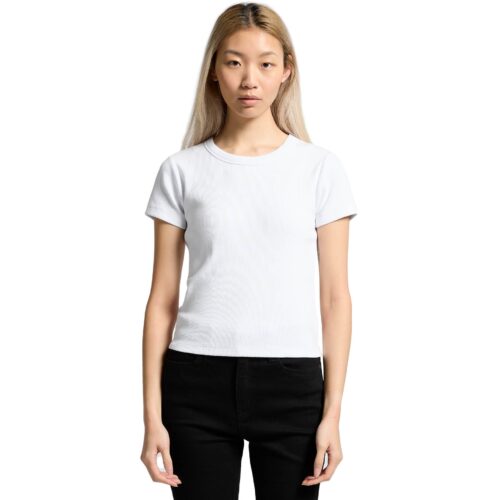Wo's Organic Rib Tee - Image 6