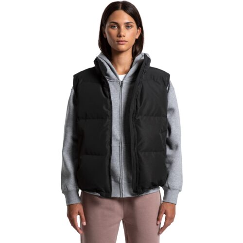Wo's Puffer Vest Black - Image 6