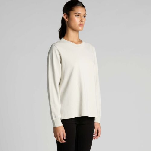Wo's Heavy Faded Long Sleeve Tee - Image 2