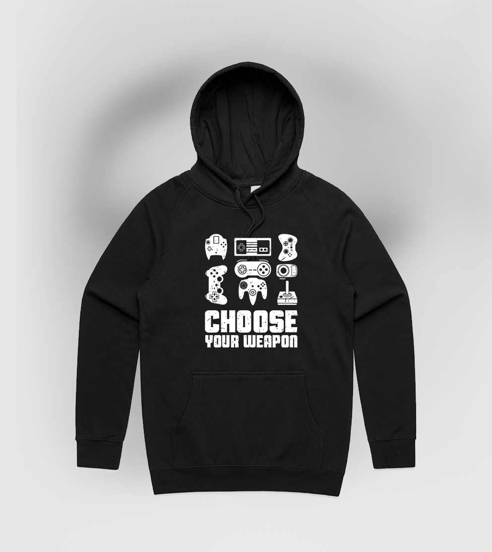 Choose Weapon Hooded Jumper
