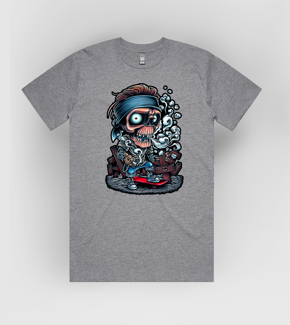 Skull Skateboard Tshirt